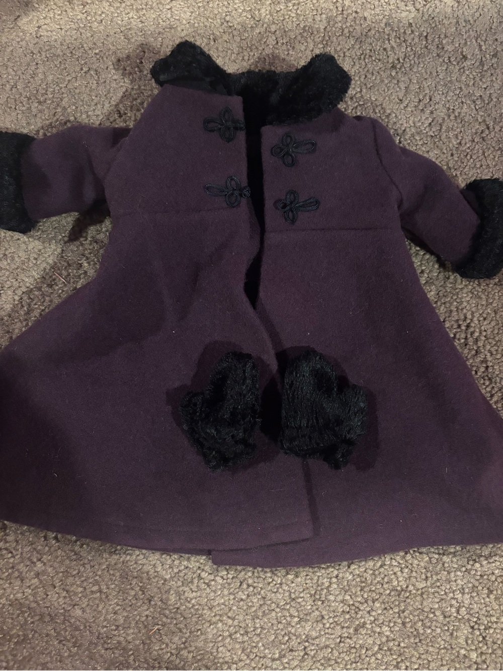 American Girl Sugar Plum Coat and Mittens